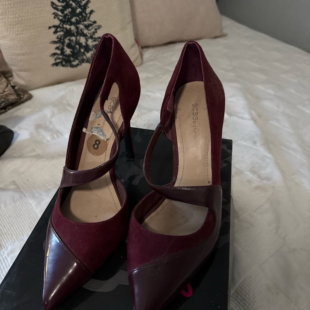 BCBGeneration Deep Red Heels